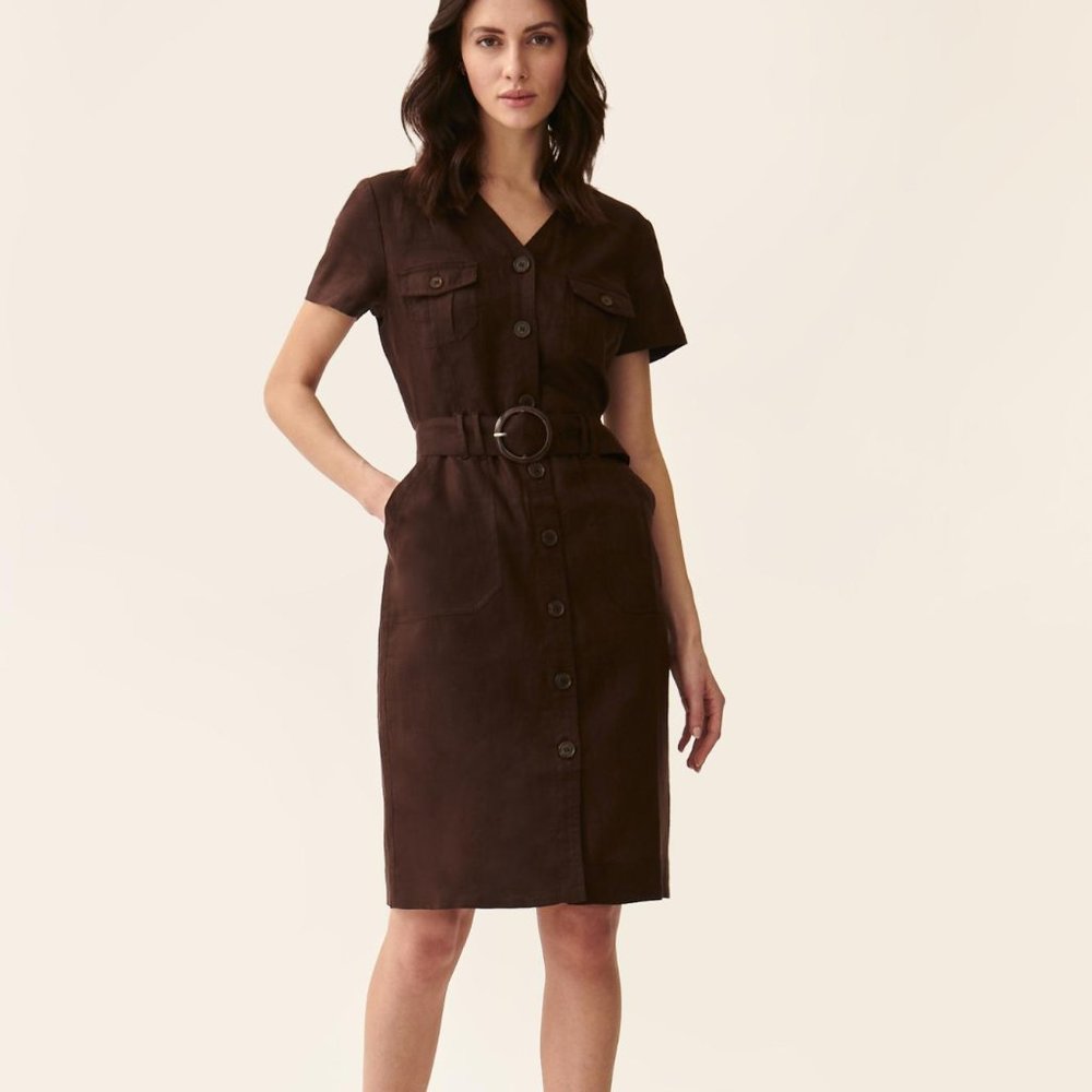100% linen dress